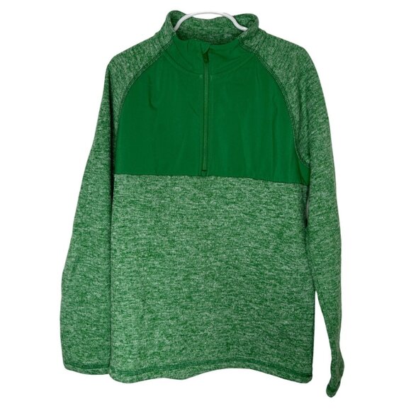All In Motion Boys Green Half Zip Sweatshirt Size Medium 8/10 - Picture 12 of 12